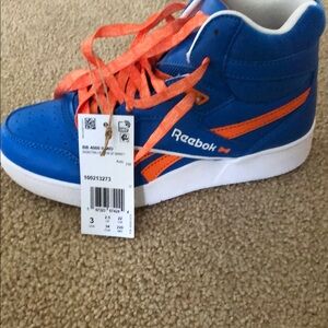 Reebok Blue and Orange Athletic Sneakers